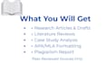 provide research writing support and formatting help