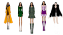 create fashion illustrations, sketch and seamless patterns