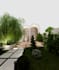 design modern architectural facade with 3d rendering