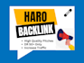 create haro dofollow backlink white hat off page SEO boost