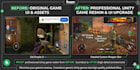 reskin, polish and export your unity game