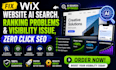 fix wix website ai search, ranking problems and visibility issue, zero click SEO