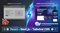 ai saas startup landing page design in react nextjs tailwind CSS