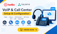 verified twilio telnyx account did number sip trunk did number 3cx ivr bulk sms