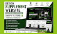 design supplement website private label supplement shopify store peptide website