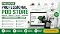 setup printful pod printify store ecommerce website teespring gelato design