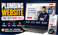 design plumbing, hvac, roofing contractor website for leads