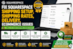 fix squarespace shipping setup, shipping rates, delivery, ecommerce issues