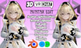 edit vrchat avatar, add toggles physbones rigging uploads and quest optimization