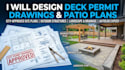 design deck permit drawings patio plans and site plan for permit