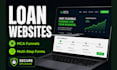 design business loan website and mca  SEO website loan application website