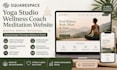 build squarespace yoga studio website wellness coach website meditation website