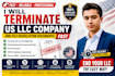 terminate US llc company and file dissolution documents fast