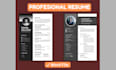 do professional resume design, resume editing, cv writting