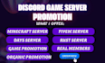 do minecraft server promotion, fivem, dayz, rust, discord server promotion