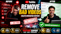 delete youtube video, remove bad video about your business