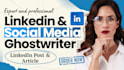 ghostwrite linkedin posts for coaches and consultants