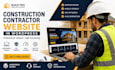 professional construction contractor remodeling roofing company website