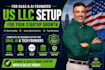 help saas and ai founders set up a US llc remotely