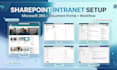 setup microsoft 365 office365 sharepoint intranet power automate powerapps spfx