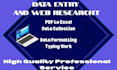 do fast and accurate PDF to excel data entry in 24h