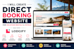 create a direct booking vacation rental and hotel website in lodgify