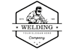 draw creative welder mascot logo with unique creativity design