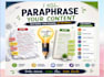 paraphrase ai content to sound human