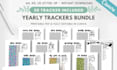 design bullet journal pages, habit tracker inserts, flowcharts, weekly log pages