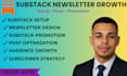 set up substack account, substack newsletter, substack post, substack promotion