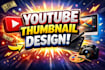 make scroll stopping youtube thumbnail design for you
