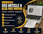 write SEO optimized articles and blog posts in arabic and english
