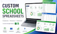 create custom school spreadsheets, gradebooks, attendance trackers and dashboard