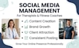 create and manage social media for therapists and fitness coaches