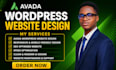 design avada wordpress website using fusion builder customization