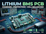 develop bms pcb with lithium battery charger and battery protection system
