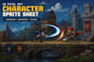 draw 2d pixel art character sprite sheet animation pixel map pixel map tileset