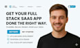 do custom website development as full stack developer saas app backend frontend
