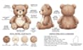 design custom plush reference sheet tech pack stuffed animal toy or ych concept