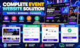 design event website conference website ticket booking and event booking website