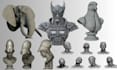 convert 2d to 3d printable model stylized 3d character design 2d to 3d model