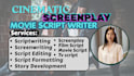 do pro film screenplay copyright free anime script  writer youtube video script