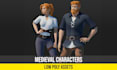 create 3d low poly character 3d stylized game character rigging and animation ps