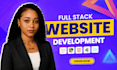 website development full stack developer front end  backend developer supabase