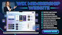 design a wix membership website with login, subscription and payment system
