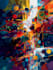 create modern digital abstract art for wall decor