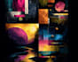 make custom matured abstract digital art, expressive