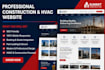 hvac website hvac contractor website plumbing roofing site construction website