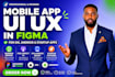 design mobile app UI UX in figma for IOS android and startup apps