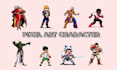 make pixel art character pixel art animation pixel character design pixel sprite